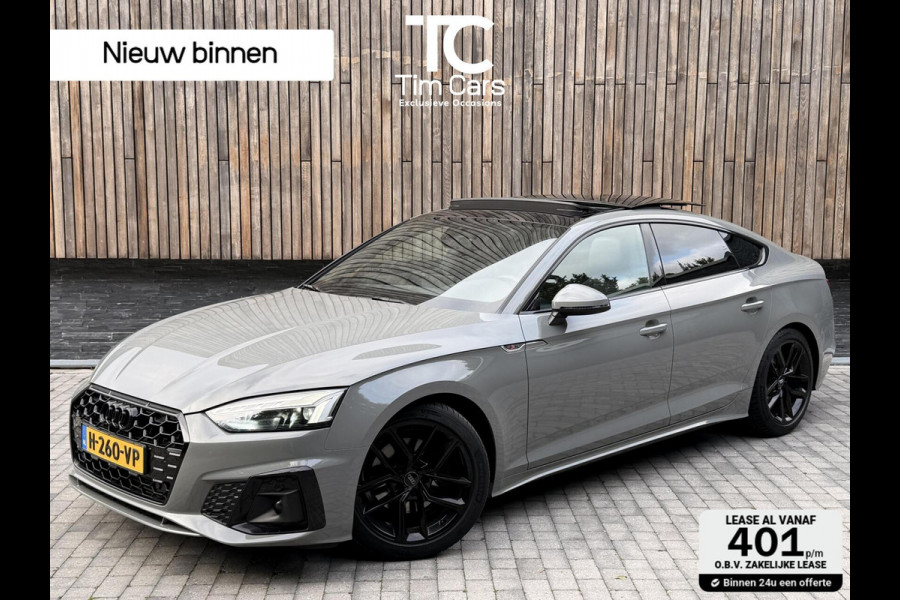 Audi A5 Sportback 40 TFSI S-line S tronic Automaat | Panoramadak | Stoelverwarming | Apple CarPlay | LED verlichting | Trekhaak uitklapb