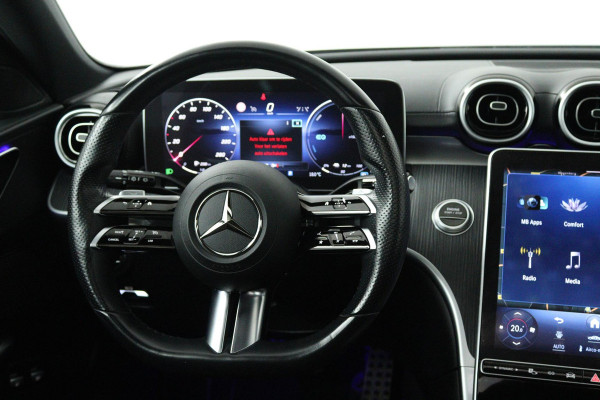 Mercedes-Benz C-Klasse Estate 300 e AMG Line (PANORAMADAK, TREKHAAK, SFEERVERLICHTING, STOELVERMING, ACHTERUITRIJCAMERA, NAVI)