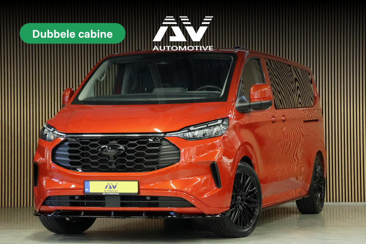 Ford Transit Custom 320 2.0 TDCI 170PK L2H1 DC LIMITED | L+R Schuifdeur | Dubbel Cabine | ACC | Blind Spot | Navigatie | Camera | CarPlay | Lane Ass | Raptor Edition | Trekhaak | 6-Zitter | MODELJAAR 2025 | BPM VRIJ | Verlengde fabrieksgarantie tot 12-2029 | Dubbel Cabine