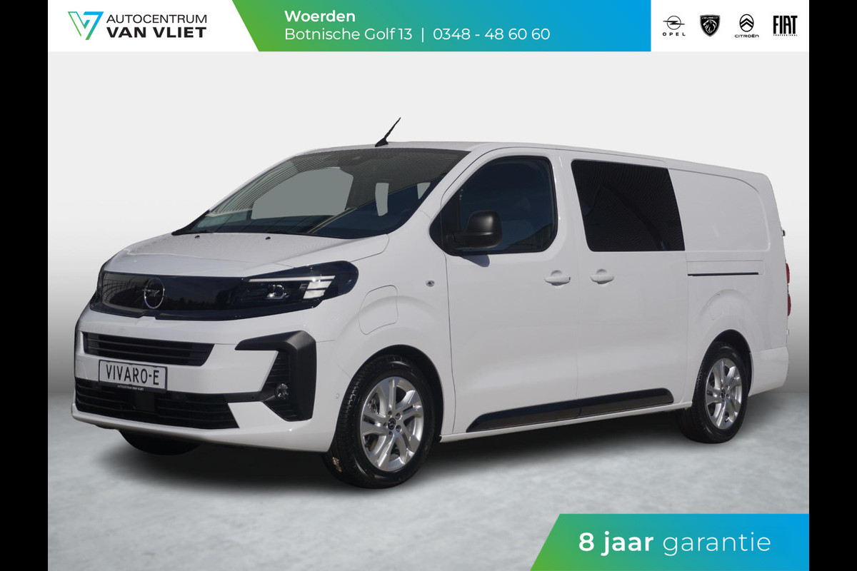 Opel Vivaro Electric 75 kWh Dubbele Cabine | 2x schuifdeur | 8 jaar garantie | Dynamic Surround View Pakket | Exterieur pakket | Comfort Pakket | Winterpakket | Apple Carplay | rondom zicht camera's | LM velgen | Dodehoek detectie | parkeersensoren voor & achter | betimmering | rijklaarprijs Opel Vivaro Electric 75 kWh Dubbele Cabine | 2x schuifdeur | 8 jaar garantie | Dynamic Surround View Pakket | Exterieur pakket | Comfort Pakket | Winterpakket | Apple Carplay | rondom zicht camera's | LM velgen | Dodehoek detectie | parkeersensoren voor & achter | betimmering | rijklaarprijs