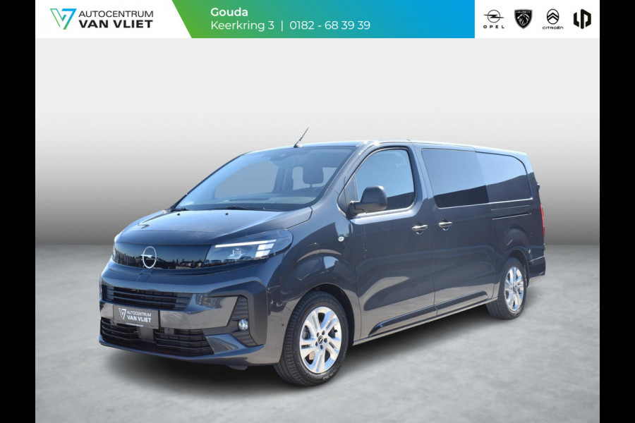 Opel Vivaro Electric 75 kWh Dubbele Cabine | 0% rente | 8 jaar garantie | 2x schuifdeur | Dynamic Comfort NAV Pakket | Comfort Pakket |  Exterieur pakket | Winterpakket | Betimmering | LM velgen | Rijklaarprijs