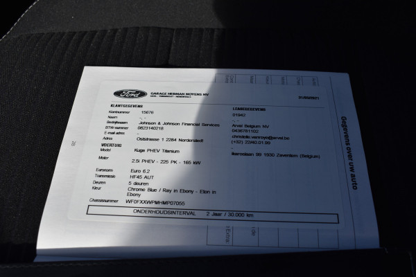 Ford Kuga 2.5 PHEV 225PK AUT. TITANIUM CAMERA/ACC/NAVI