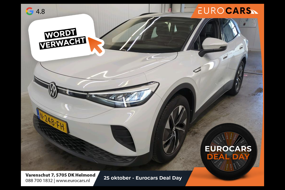 Volkswagen ID.4 Life 77 kWh Auto. Navigatie Apple Carplay/Android Auto Adaptive Cruise Control Camera Parkeersensoren Stoel- en stuurverwarming Full Led Climate Control Lichtmetalen velgen Volkswagen ID.4 Life 77 kWh Auto. Navigatie Apple Carplay/Android Auto Adaptive Cruise Control Camera Parkeersensoren Stoel- en stuurverwarming Full Led Climate Control Lichtmetalen velgen