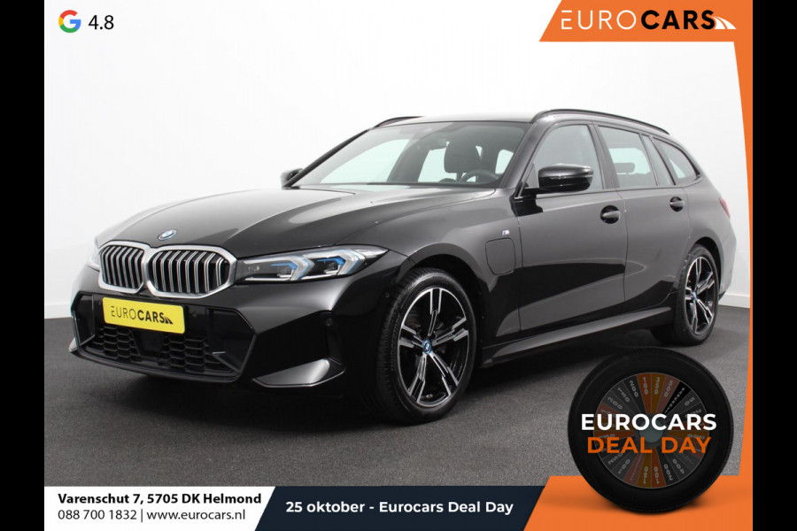 BMW 3 Serie Touring 330e Touring M Sport PHEV Navigatie Climate Control Lichtmetalen velgen LED Virtual Cockpit Parkeersensoren Voor en Achter Achteruitrijcamera Apple carplay/ Andriod auto Stoelverwarming Stuur verwarming Elektrische achterklep