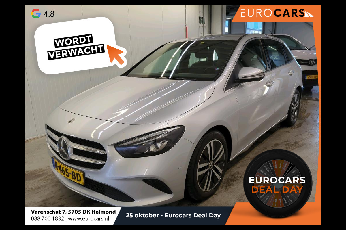 Mercedes-Benz B-Klasse 180 Business Solution Luxury Auto. Trekhaak Navigatie Camera Parkeersensoren Cruise Control Elektrische achterklep Stoelverwarming Virtual Cockpit Leder Climate Control