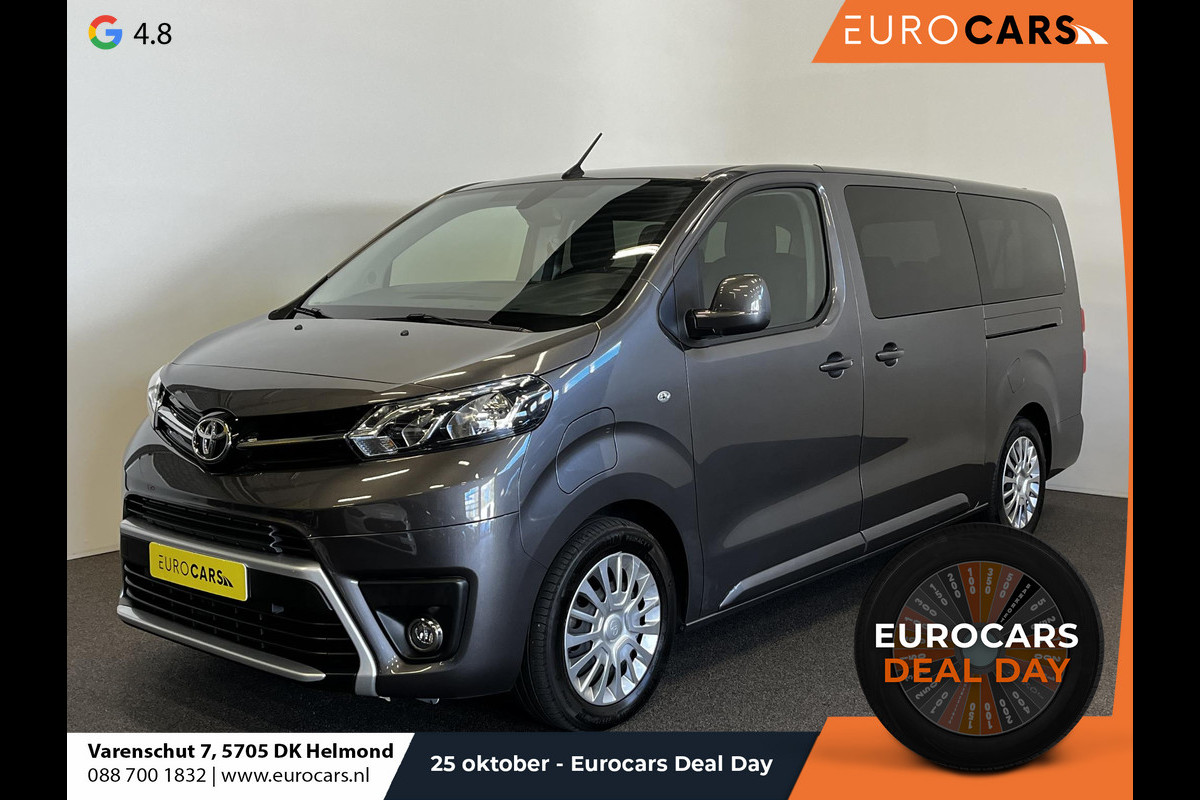 Toyota PROACE Electric Shuttle Long Extra Range Cool 75 kWh 9 pers. Navigatie Apple Carplay/Android Auto Parkeersensoren Cruise Control Lichtmetalen velgen Getinte ramen Airco Toyota PROACE Electric Shuttle Long Extra Range Cool 75 kWh 9 pers. Navigatie Apple Carplay/Android Auto Parkeersensoren Cruise Control Lichtmetalen velgen Getinte ramen Airco