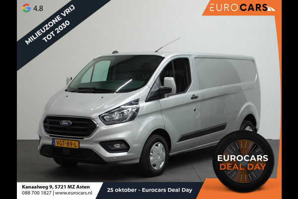 Ford Transit Custom 131pk L2H1 Trend Trekhaak Camera Cruise control Airco Parkeersensoren 3-Zits Euro6