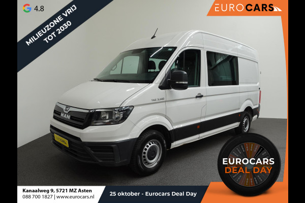 MAN TGE 2.0 TDI 140pk 3.140 Dubbele Cabine L3H3 7 persoons Navigatie Apple Carplay/Android Auto Trekhaak Cruise Control Bluetooth Airco Camera