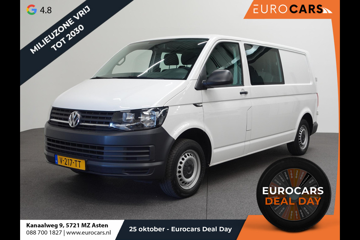 Volkswagen Transporter T6 L2H1 102pk Dubbele cabine Airco Cruise control Trekhaak Euro6 Bluetooth Volkswagen Transporter T6 L2H1 102pk Dubbele cabine Airco Cruise control Trekhaak Euro6 Bluetooth