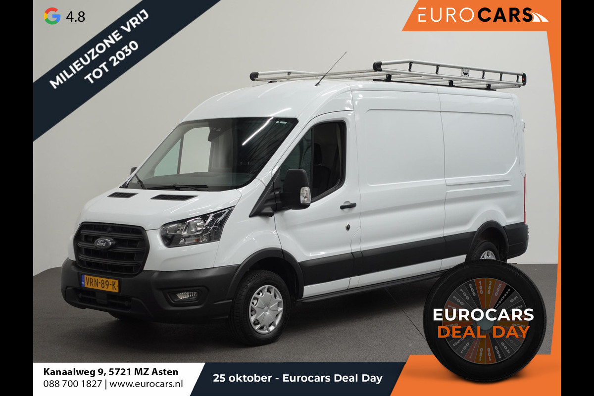 Ford Transit 310 105PK L3H2 Trend Imperiaal Navigatie Airco Parkeersensoren Bluetooth 3Zits Trekhaak Camera