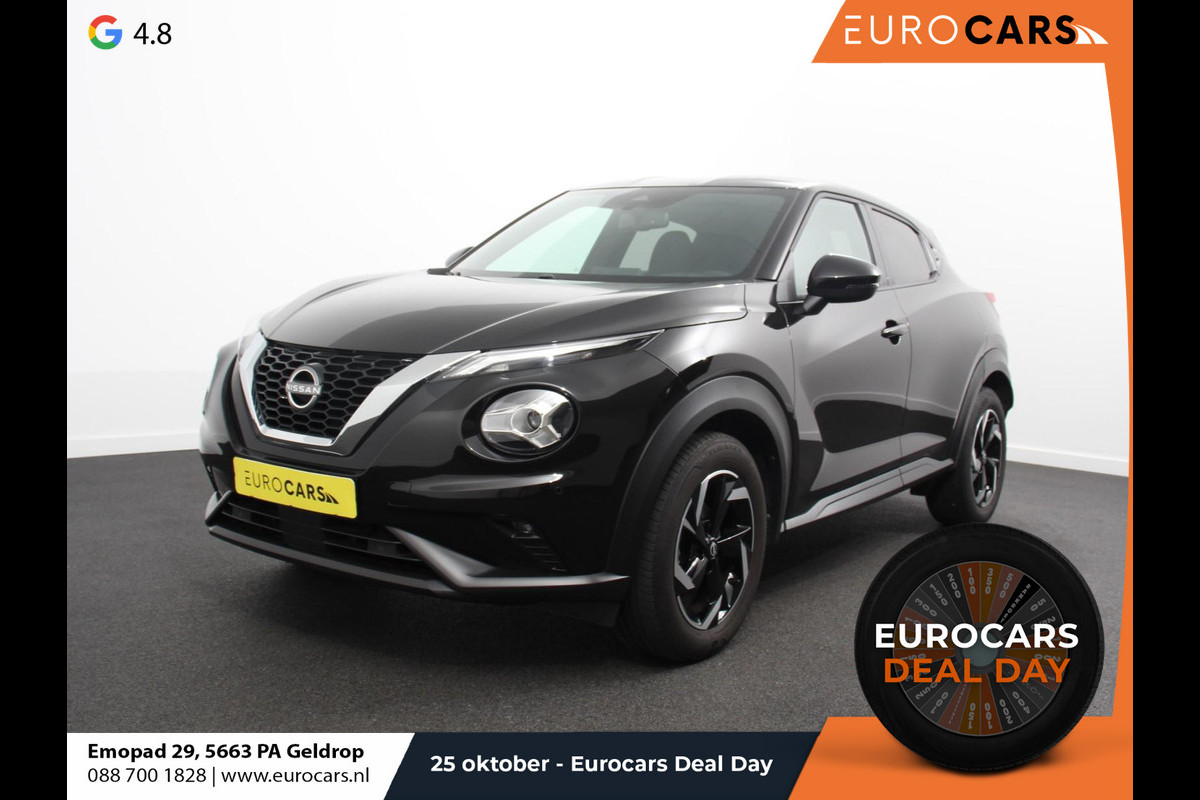 Nissan Juke 1.0 DIG-T N-Connecta Climate control Cruise control Achteruitrijcamera Keyless Navigatie LED Verwarmde voorstoelen Verwarmd stuurwiel Parkeersensoren Apple Carplay/ Android Auto Nissan Juke 1.0 DIG-T N-Connecta Climate control Cruise control Achteruitrijcamera Keyless Navigatie LED Verwarmde voorstoelen Verwarmd stuurwiel Parkeersensoren Apple Carplay/ Android Auto