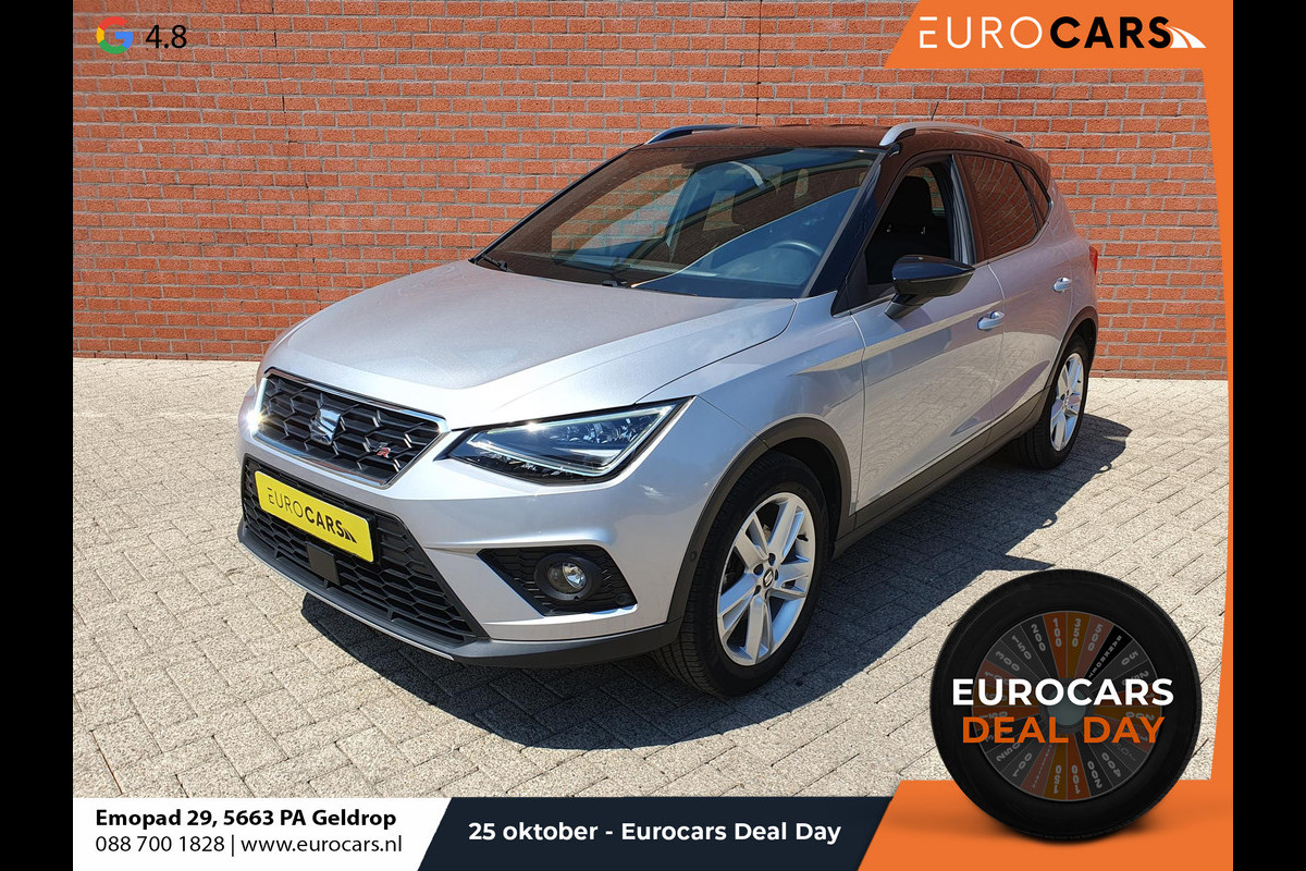 Seat Arona 1.0 TSI 110pk DSG FR Navigatie Apple Carplay/Android Auto Camera Parkeersensoren Adaptive Cruise Control Blind Spot Assist Stoelverwarming Ledverlichting Climate Control Getinte ramen Seat Arona 1.0 TSI 110pk DSG FR Navigatie Apple Carplay/Android Auto Camera Parkeersensoren Adaptive Cruise Control Blind Spot Assist Stoelverwarming Ledverlichting Climate Control Getinte ramen