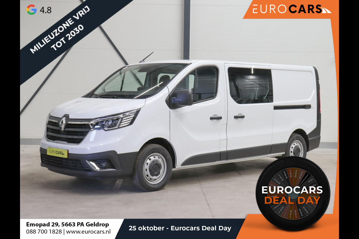 Renault Trafic 2.0 Blue dCi 150PK T30 L2H1 Advance Dubbele Cabine Airco Bluetooth Camera Cruise PDC Trekhaak Renault Trafic 2.0 Blue dCi 150PK T30 L2H1 Advance Dubbele Cabine Airco Bluetooth Camera Cruise PDC Trekhaak