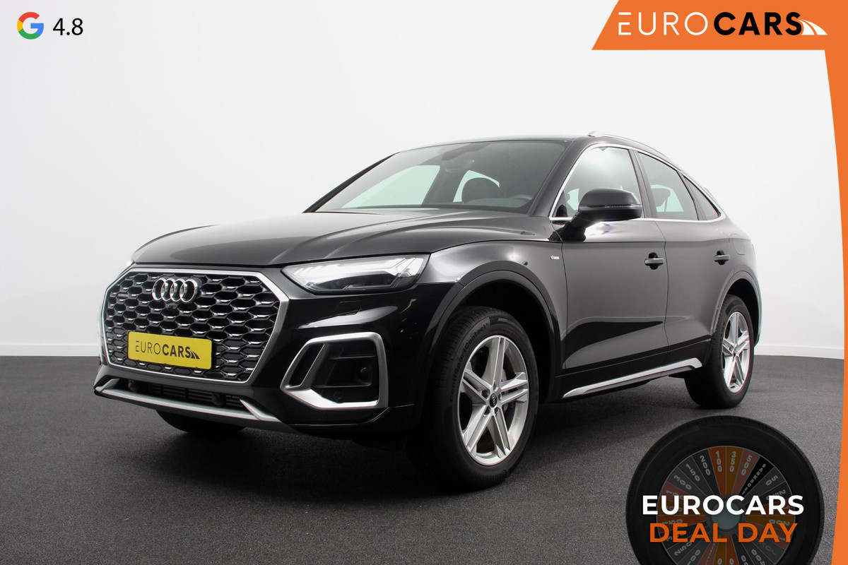 Audi Q5 Sportback 50 TFSI e S Edition S-Tronic Plug in Hybrid | Navigatie | Climate Control | Camera | Adaptive Cruise Control | Elektrische Achterklep | Led Matrix | Stoelverwarming |