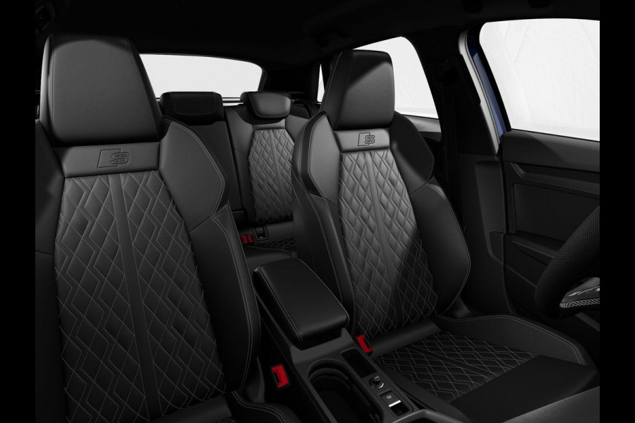Audi A3 Sportback 40 TFSI e S-line 204pk | Leder fijnnappa S-logo ruitpatroon | Navigatie | Adaptive cruise contole | Stoelverwarming
