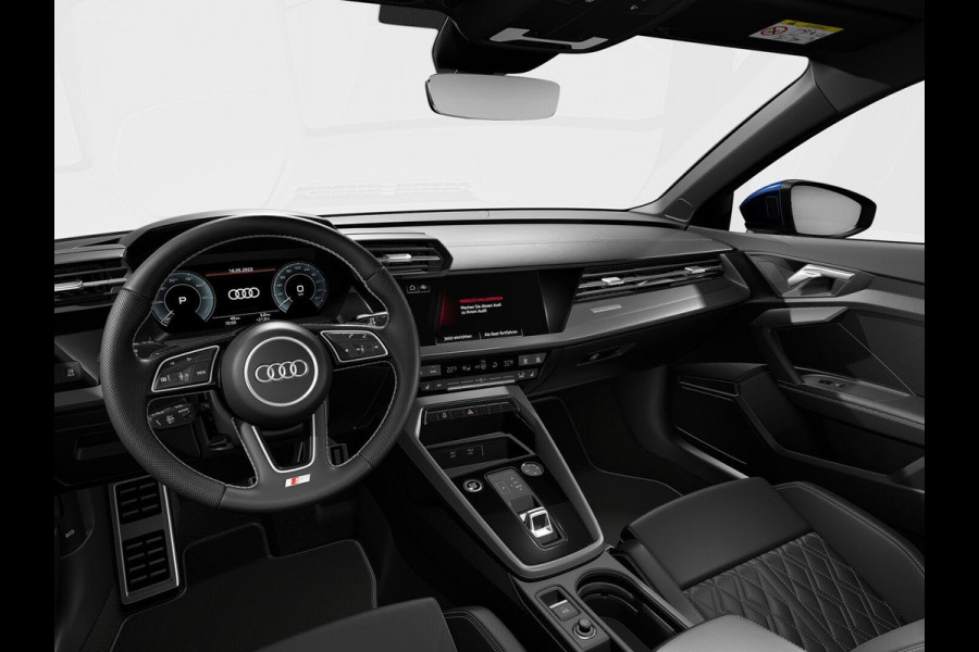 Audi A3 Sportback 40 TFSI e S-line 204pk | Leder fijnnappa S-logo ruitpatroon | Navigatie | Adaptive cruise contole | Stoelverwarming