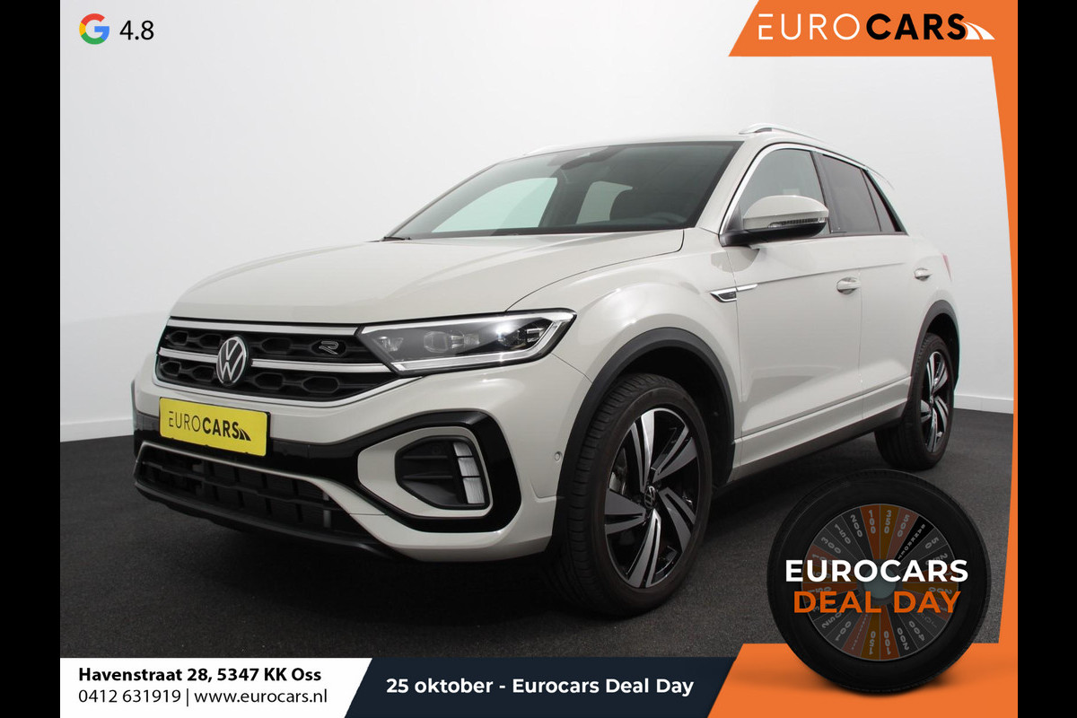 Volkswagen T-Roc 1.5 TSI 150pk DSG R-Line Edition Navigatie Apple Carplay/Android Auto Camera Parkeersensoren Adaptive Cruise Control Dodehoek Assistent Elektrische achterklep Stoel- en stuurverwarming Full Led Climate Control Lichtmetalen velgen
