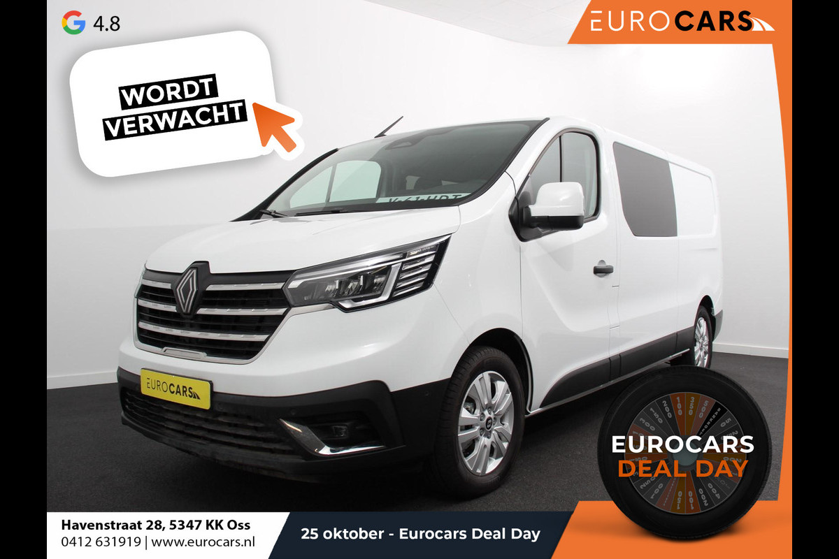 Renault Trafic 2.0 Blue dC1 150 EDC T30 L2H1 Advance Dubbele cabine Navigatie Airco Lichtmetalen velgen Betimmering Trekhaak Camera Parkeer sensoren Dab