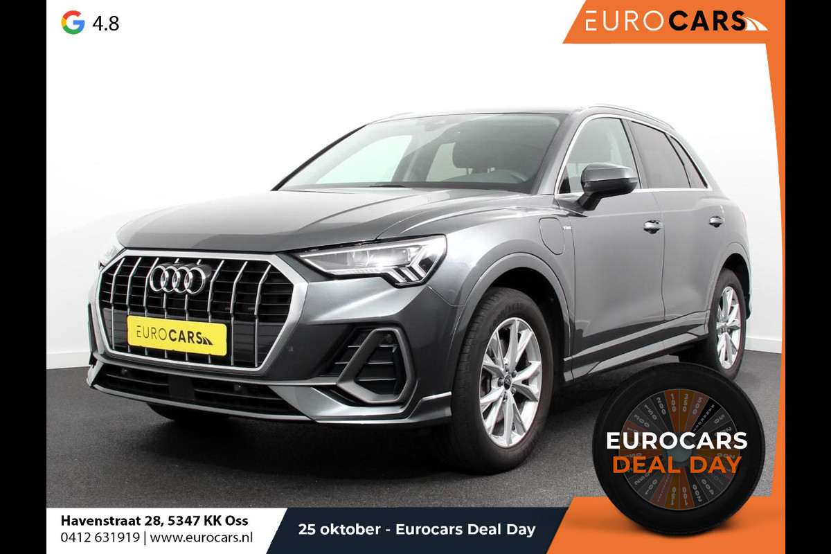 Audi Q3 45 TFSI e 245pk S-Line Plus PHEV Navigatie Apple Carplay/Android auto Climate Control Adaptive Cruise Control Electrisch bedienbare achterklep Audi Q3 45 TFSI e 245pk S-Line Plus PHEV Navigatie Apple Carplay/Android auto Climate Control Adaptive Cruise Control Electrisch bedienbare achterklep