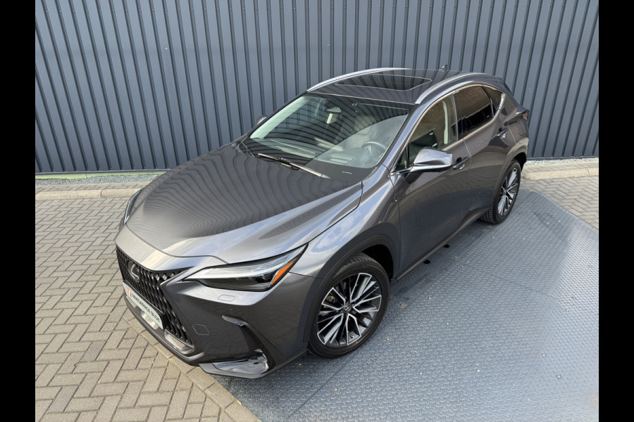 Lexus NX 450h+ AWD Executive / President | Schuif-/kanteldak | Sonic grey | 360 camera | Head-up | Rijklaar!!