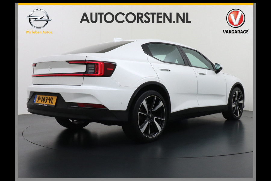 Polestar 2 Long Range 78 kWh SOH=92,7% Pano-Dak 20" Sleutelloos(Telefoon-sleutel) Adaptive-Cruise Carplay Android 360-Camera Elektr.stoelen Phone-Connect.Stoel-Verwarmd 1500kg-trekvermogen OnePedal drive Licht+Zichtpakket 55.000 nieuw!! EBD RemAssist Virtual-Cockpit digiDash Uitparkeer waarschuwing Botswaarsc.syst. Autonoom-Rem Noodrem ESP TCS Hill-Assist Lane Assist Pre-Crash-Syst. Emergency-Call Keyless Ecc tot 150kw snell