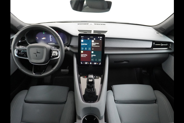 Polestar 2 Long Range 78 kWh SOH=92,7% Pano-Dak 20" Sleutelloos(Telefoon-sleutel) Adaptive-Cruise Carplay Android 360-Camera Elektr.stoelen Phone-Connect.Stoel-Verwarmd 1500kg-trekvermogen OnePedal drive Licht+Zichtpakket 55.000 nieuw!! EBD RemAssist Virtual-Cockpit digiDash Uitparkeer waarschuwing Botswaarsc.syst. Autonoom-Rem Noodrem ESP TCS Hill-Assist Lane Assist Pre-Crash-Syst. Emergency-Call Keyless Ecc tot 150kw snell