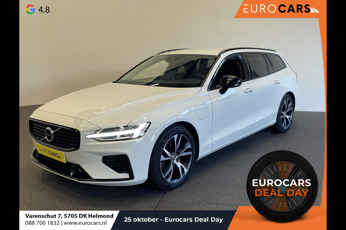 Volvo V60 2.0 T6 Recharge AWD R-Design Expression PHEV 340PK Airco ECC Navi Carplay PDC VA + Camera Full LED Trekhaak Privacy Glass Winter Pack Sensus connect High Performance Cruise Control