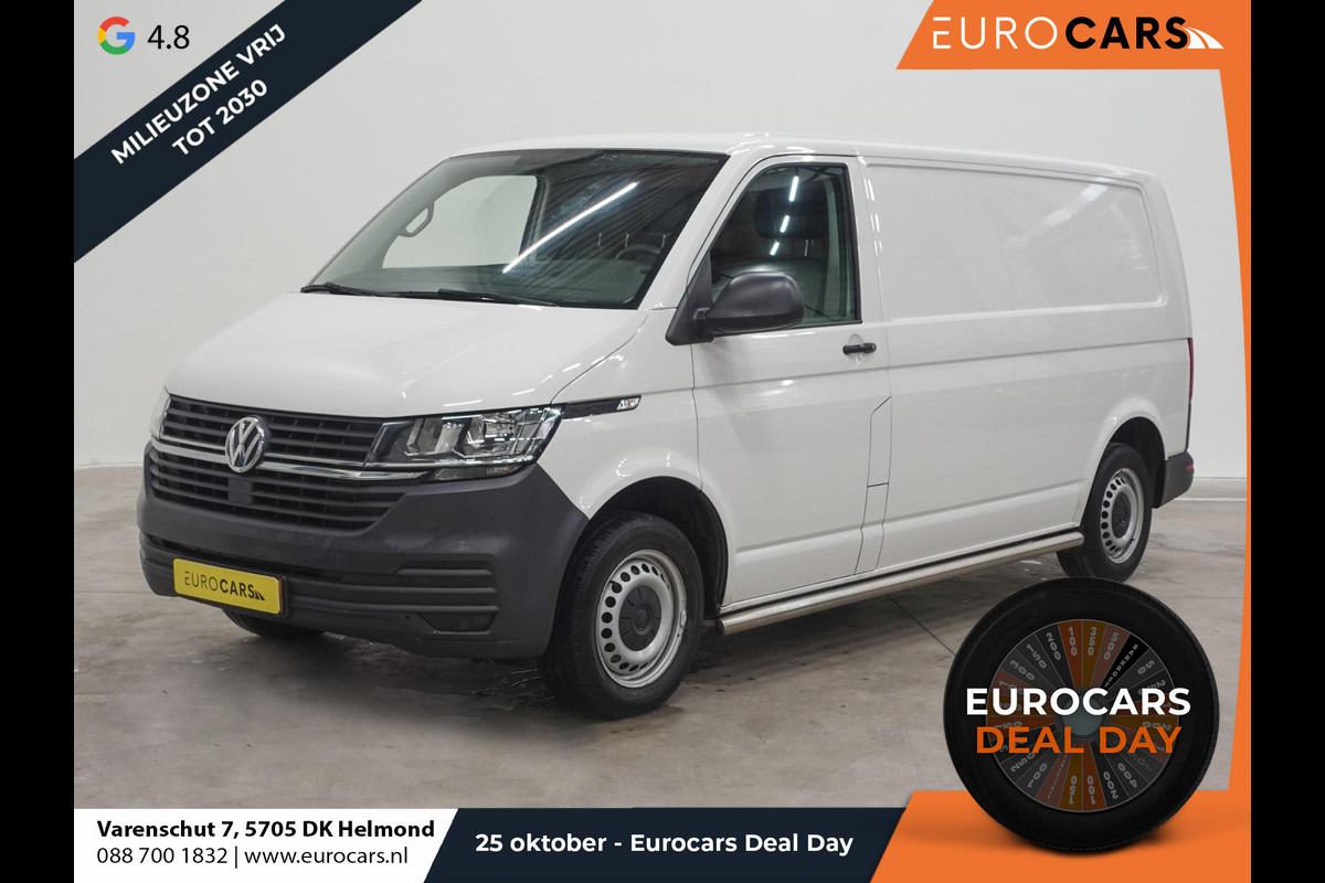 Volkswagen Transporter 110pk L2H1 T6.1 Airco Leder Radio Bluetooth Achterklep Euro6