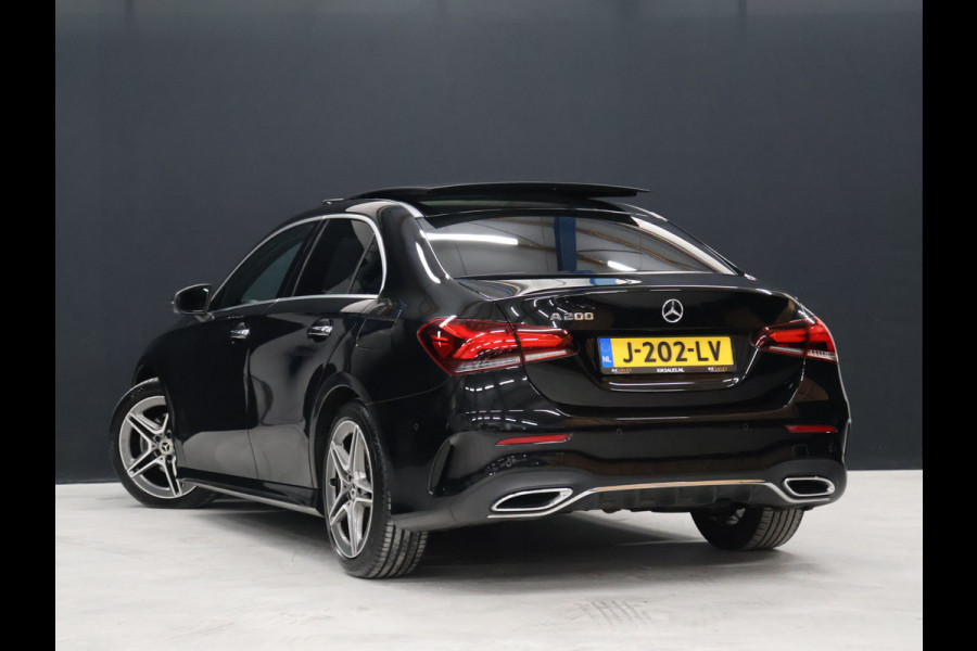 Mercedes-Benz A-Klasse 200 AMG Sport [SFEER, SCHUIFKANTELDAK, CAMERA, PDC 360, MEMORY SEATS, STOELVERWARMING, CRUISE CONTROL, FLIPPERS, NAVIGATIE, NIEUWSTAAT]