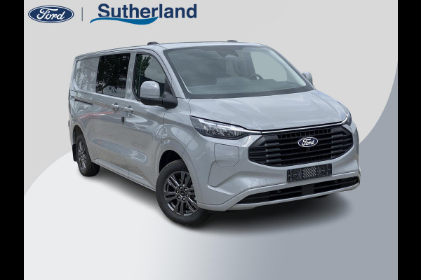 Ford Transit Custom 320 2.5 PHEV L2H1 Limited DC 233pk | Zuid | Dubbele Cabine | Dubbele zijschuifdeur | 12-weg verstel- en verwarmbare AGR Stoelen | Inklapbare trekhaak | 17 inch lichtmetalen velgen | Driver Assistance Pack Premium  | Verwarmbaar stuurwiel | Bekleding zijwand en achterdeuren (volledig)  | PRIJS EX. BTW INCL. BPM