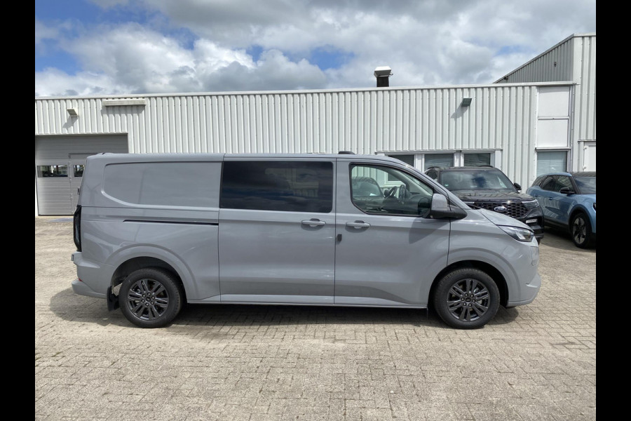 Ford Transit Custom 320 2.5 PHEV L2H1 Limited DC 233pk | Zuid | Dubbele Cabine | Dubbele zijschuifdeur | 12-weg verstel- en verwarmbare AGR Stoelen | Inklapbare trekhaak | 17 inch lichtmetalen velgen | Driver Assistance Pack Premium  | Verwarmbaar stuurwiel | Bekleding zijwand en achterdeuren (volledig)  | PRIJS EX. BTW INCL. BPM