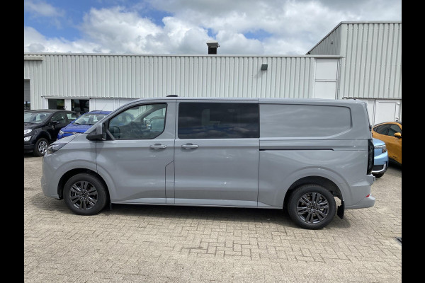 Ford Transit Custom 320 2.5 PHEV L2H1 Limited DC 233pk | Zuid | Dubbele Cabine | Dubbele zijschuifdeur | 12-weg verstel- en verwarmbare AGR Stoelen | Inklapbare trekhaak | 17 inch lichtmetalen velgen | Driver Assistance Pack Premium  | Verwarmbaar stuurwiel | Bekleding zijwand en achterdeuren (volledig)  | PRIJS EX. BTW INCL. BPM