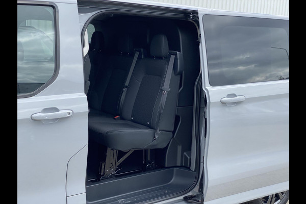 Ford Transit Custom 320 2.5 PHEV L2H1 Limited DC 233pk | Zuid | Dubbele Cabine | Dubbele zijschuifdeur | 12-weg verstel- en verwarmbare AGR Stoelen | Inklapbare trekhaak | 17 inch lichtmetalen velgen | Driver Assistance Pack Premium  | Verwarmbaar stuurwiel | Bekleding zijwand en achterdeuren (volledig)  | PRIJS EX. BTW INCL. BPM
