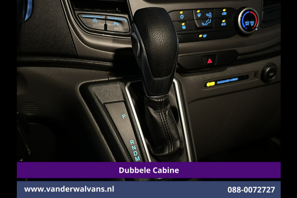 Ford Transit Custom 2.0 TDCI 131pk Automaat L2H1 Dubbele Cabine Euro6 Airco | 6-Zits | Camera | Navigatie | Apple Carplay | LED | Trekhaak Android Auto, LM velgen, Cruisecontrol, Verwarmde voorruit, Parkeersensoren, Bijrijdersbank