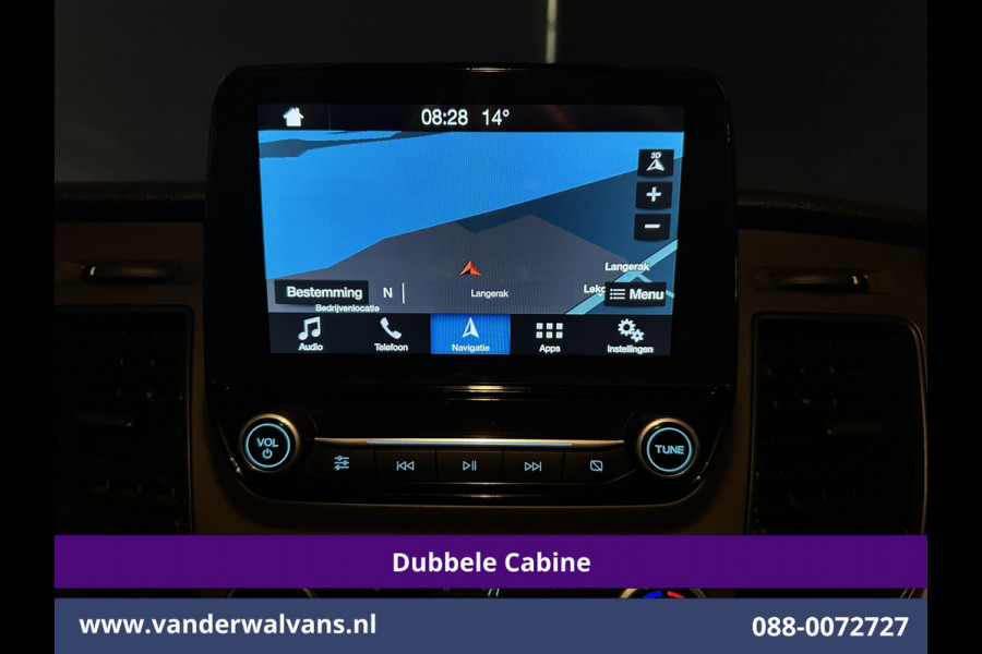 Ford Transit Custom 2.0 TDCI 131pk Automaat L2H1 Dubbele Cabine Euro6 Airco | 6-Zits | Camera | Navigatie | Apple Carplay | LED | Trekhaak Android Auto, LM velgen, Cruisecontrol, Verwarmde voorruit, Parkeersensoren, Bijrijdersbank