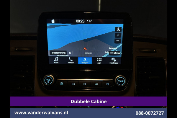 Ford Transit Custom 2.0 TDCI 131pk Automaat L2H1 Dubbele Cabine Euro6 Airco | 6-Zits | Camera | Navigatie | Apple Carplay | LED | Trekhaak Android Auto, LM velgen, Cruisecontrol, Verwarmde voorruit, Parkeersensoren, Bijrijdersbank