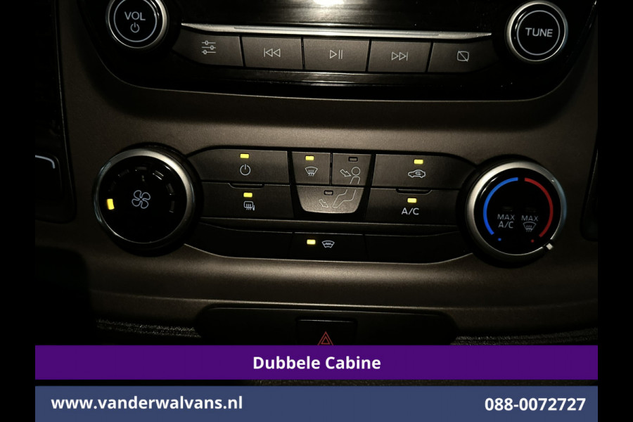 Ford Transit Custom 2.0 TDCI 131pk Automaat L2H1 Dubbele Cabine Euro6 Airco | 6-Zits | Camera | Navigatie | Apple Carplay | LED | Trekhaak Android Auto, LM velgen, Cruisecontrol, Verwarmde voorruit, Parkeersensoren, Bijrijdersbank