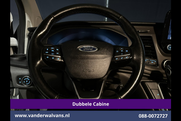 Ford Transit Custom 2.0 TDCI 131pk Automaat L2H1 Dubbele Cabine Euro6 Airco | 6-Zits | Camera | Navigatie | Apple Carplay | LED | Trekhaak Android Auto, LM velgen, Cruisecontrol, Verwarmde voorruit, Parkeersensoren, Bijrijdersbank