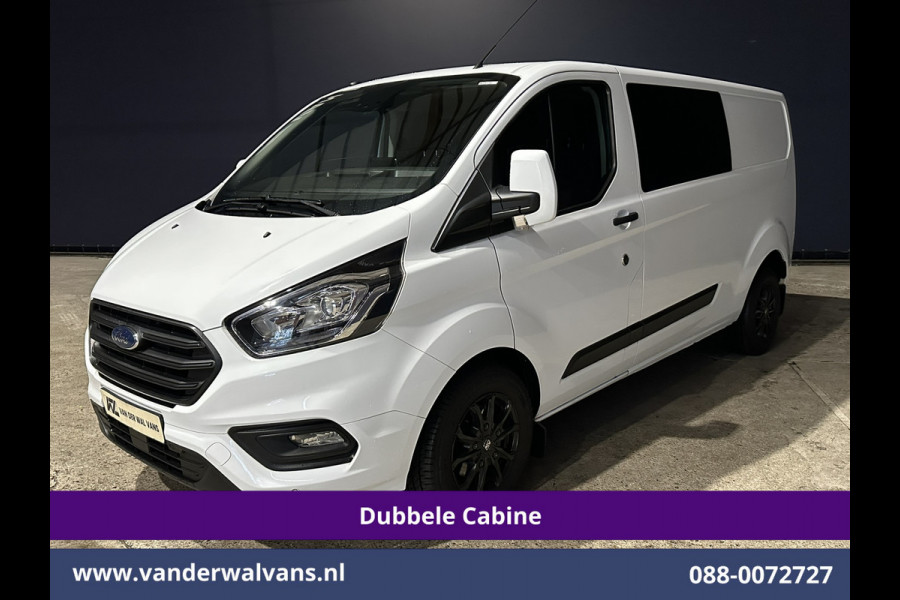 Ford Transit Custom 2.0 TDCI 131pk Automaat L2H1 Dubbele Cabine Euro6 Airco | 6-Zits | Camera | Navigatie | Apple Carplay | LED | Trekhaak Android Auto, LM velgen, Cruisecontrol, Verwarmde voorruit, Parkeersensoren, Bijrijdersbank