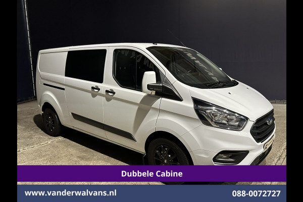 Ford Transit Custom 2.0 TDCI 131pk Automaat L2H1 Dubbele Cabine Euro6 Airco | 6-Zits | Camera | Navigatie | Apple Carplay | LED | Trekhaak Android Auto, LM velgen, Cruisecontrol, Verwarmde voorruit, Parkeersensoren, Bijrijdersbank