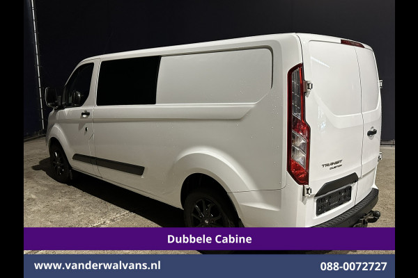 Ford Transit Custom 2.0 TDCI 131pk Automaat L2H1 Dubbele Cabine Euro6 Airco | 6-Zits | Camera | Navigatie | Apple Carplay | LED | Trekhaak Android Auto, LM velgen, Cruisecontrol, Verwarmde voorruit, Parkeersensoren, Bijrijdersbank