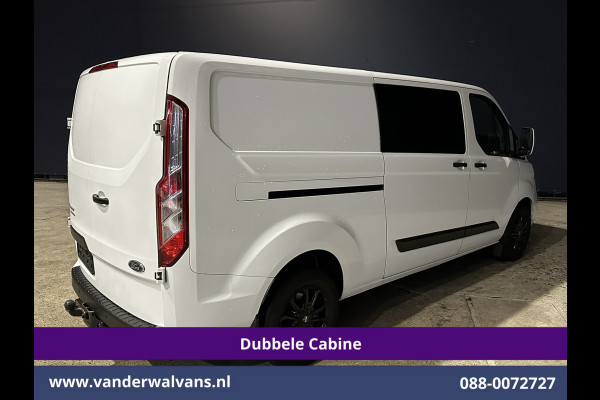 Ford Transit Custom 2.0 TDCI 131pk Automaat L2H1 Dubbele Cabine Euro6 Airco | 6-Zits | Camera | Navigatie | Apple Carplay | LED | Trekhaak Android Auto, LM velgen, Cruisecontrol, Verwarmde voorruit, Parkeersensoren, Bijrijdersbank