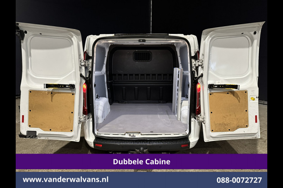 Ford Transit Custom 2.0 TDCI 131pk Automaat L2H1 Dubbele Cabine Euro6 Airco | 6-Zits | Camera | Navigatie | Apple Carplay | LED | Trekhaak Android Auto, LM velgen, Cruisecontrol, Verwarmde voorruit, Parkeersensoren, Bijrijdersbank