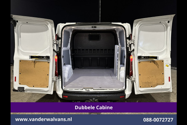 Ford Transit Custom 2.0 TDCI 131pk Automaat L2H1 Dubbele Cabine Euro6 Airco | 6-Zits | Camera | Navigatie | Apple Carplay | LED | Trekhaak Android Auto, LM velgen, Cruisecontrol, Verwarmde voorruit, Parkeersensoren, Bijrijdersbank
