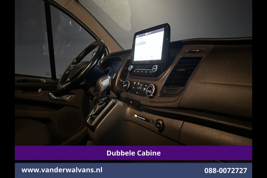 Ford Transit Custom 2.0 TDCI 131pk Automaat L2H1 Dubbele Cabine Euro6 Airco | 6-Zits | Camera | Navigatie | Apple Carplay | LED | Trekhaak Android Auto, LM velgen, Cruisecontrol, Verwarmde voorruit, Parkeersensoren, Bijrijdersbank