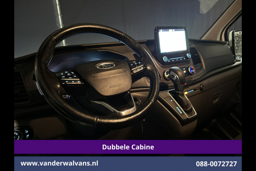 Ford Transit Custom 2.0 TDCI 131pk Automaat L2H1 Dubbele Cabine Euro6 Airco | 6-Zits | Camera | Navigatie | Apple Carplay | LED | Trekhaak Android Auto, LM velgen, Cruisecontrol, Verwarmde voorruit, Parkeersensoren, Bijrijdersbank