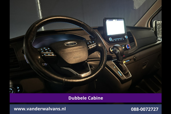 Ford Transit Custom 2.0 TDCI 131pk Automaat L2H1 Dubbele Cabine Euro6 Airco | 6-Zits | Camera | Navigatie | Apple Carplay | LED | Trekhaak Android Auto, LM velgen, Cruisecontrol, Verwarmde voorruit, Parkeersensoren, Bijrijdersbank