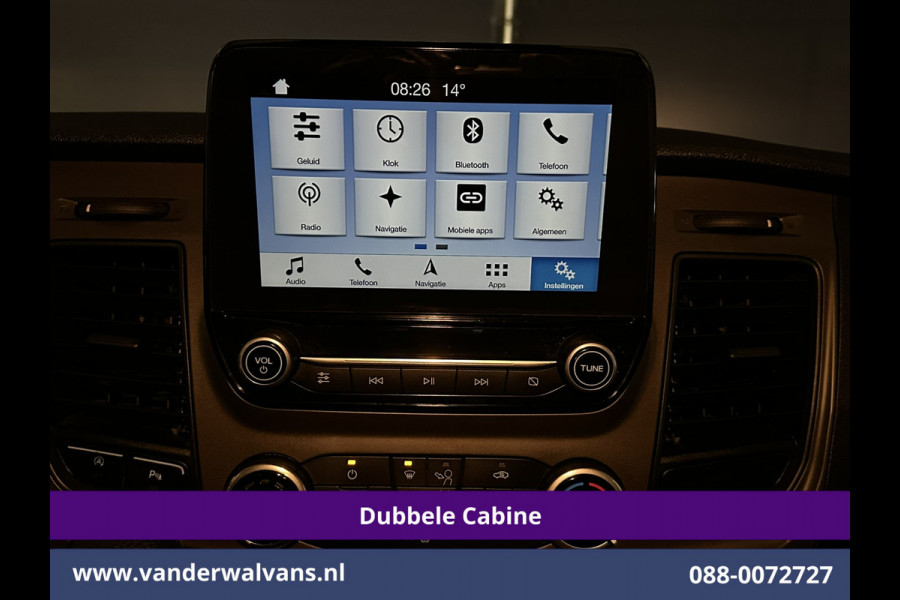 Ford Transit Custom 2.0 TDCI 131pk Automaat L2H1 Dubbele Cabine Euro6 Airco | 6-Zits | Camera | Navigatie | Apple Carplay | LED | Trekhaak Android Auto, LM velgen, Cruisecontrol, Verwarmde voorruit, Parkeersensoren, Bijrijdersbank