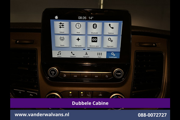 Ford Transit Custom 2.0 TDCI 131pk Automaat L2H1 Dubbele Cabine Euro6 Airco | 6-Zits | Camera | Navigatie | Apple Carplay | LED | Trekhaak Android Auto, LM velgen, Cruisecontrol, Verwarmde voorruit, Parkeersensoren, Bijrijdersbank