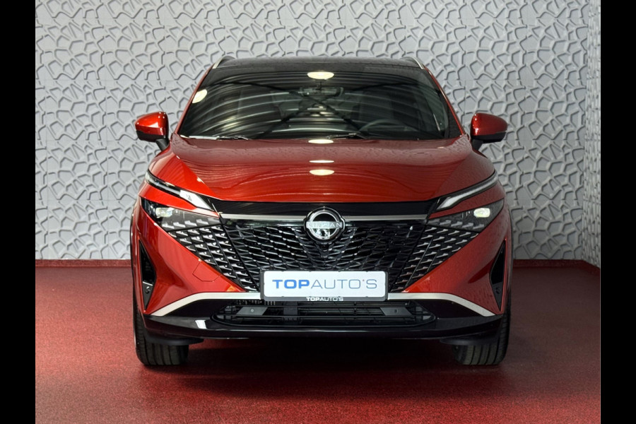 Nissan QASHQAI 1.3 MHEV 160PK TEKNA PLUS BOSE 20''LMV LEER ALCANTARA PANO MASSAGE BOSE STOEL/STUUR/RUIT VERW MATRIX.LED ELEK.KLEP HEADUP 20''LM 04/2025
